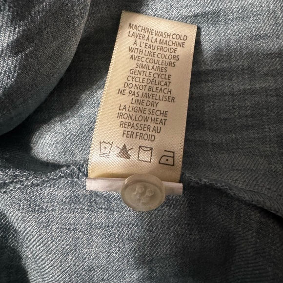 Max Studio London Blue Tiered Button‑Front Dress • Size XL • Pockets - Picture 3 of 4